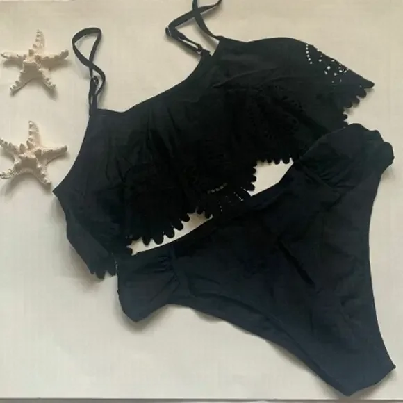 🌟PEDDNEY Ruffle Bikini Set🌟 - Picture 1 of 6